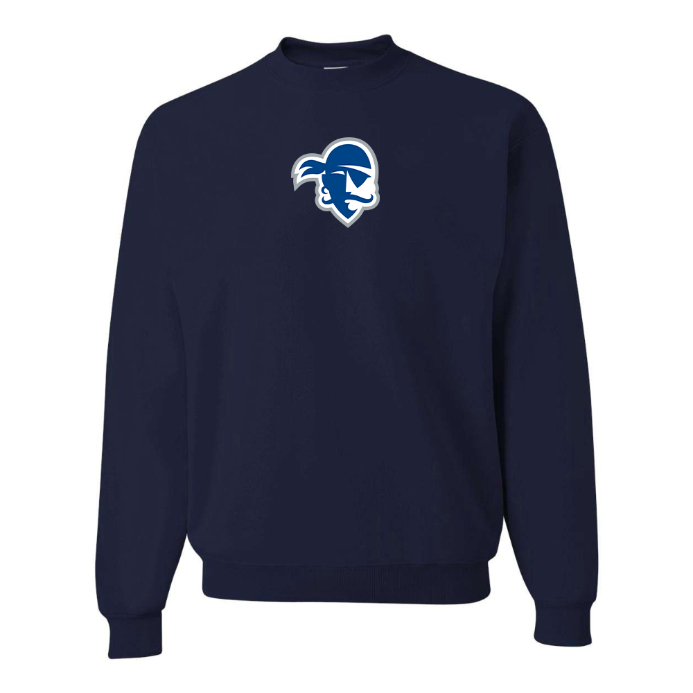 Men's Seton Hall Pirates Logo JERZEES NuBlend Crewneck Sweatshirt