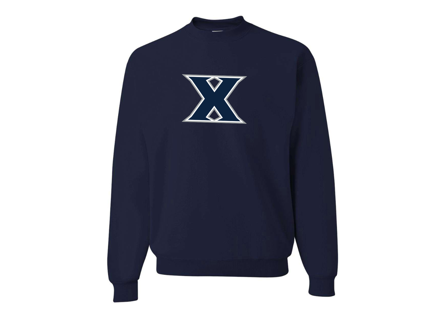 Men's Xavier Musketeers JERZEES NuBlend Crewneck Sweatshirt