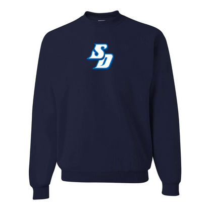 Men's San Diego Toreros Logo  JERZEES NuBlend Crewneck Sweatshirt