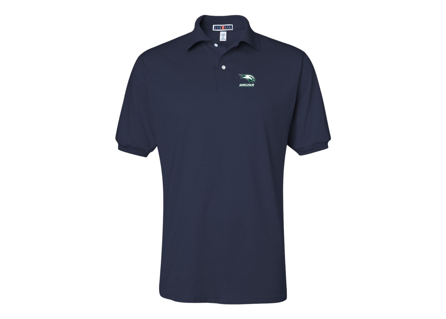 Men's Wagner Seahawks JERZEES  SpotShield polo