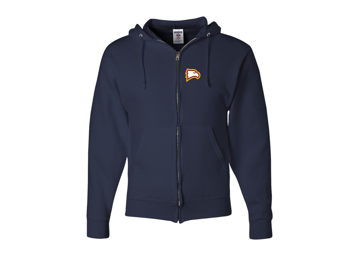 Men's Winthrop Eagles JERZEES NuBlend Full-Zip Hooded Sweatshirt