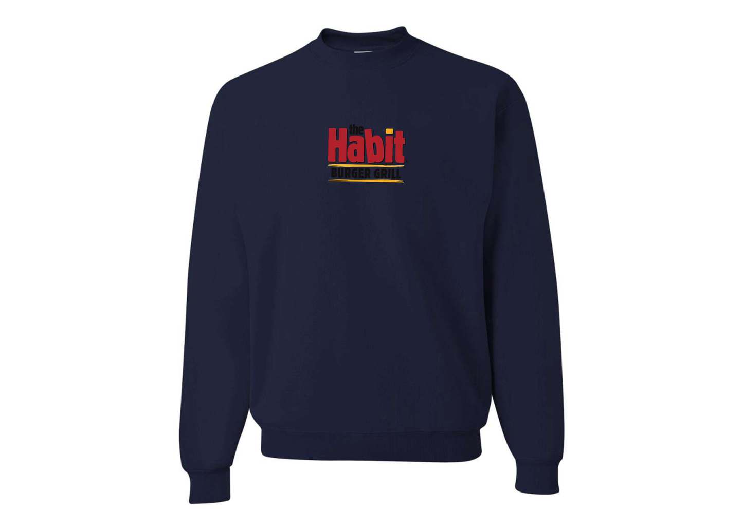 Men's The Habit Burger Grill JERZEES NuBlend Crewneck Sweatshirt