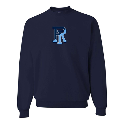 Men's Rhode Island Rams Logo JERZEES NuBlend Crewneck Sweatshirt