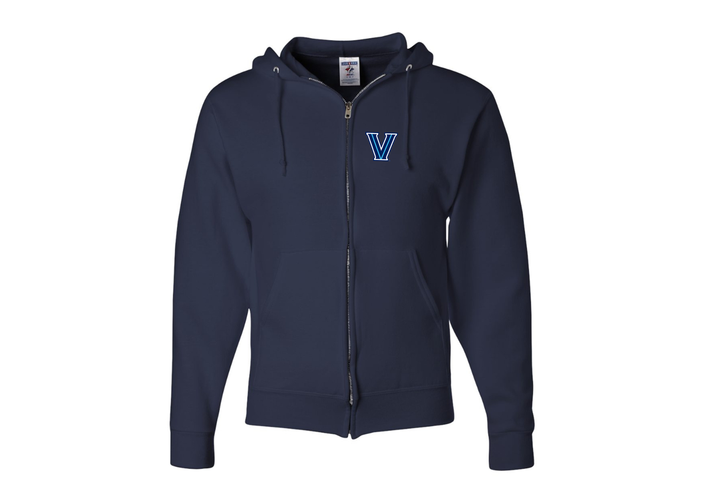 Men's Villanova Wildcats JERZEES NuBlend Full-Zip Hooded Sweatshirt