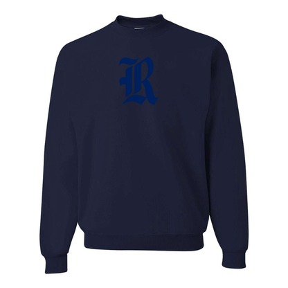Men's Rice Owls Logo  JERZEES NuBlend Crewneck Sweatshirt