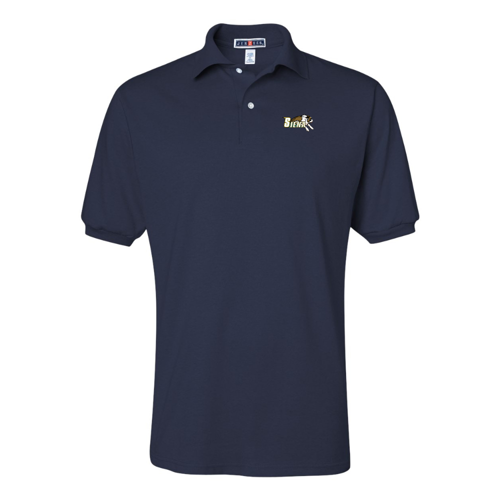 Men's Siena Saints Logo JERZEES  SpotShield polo