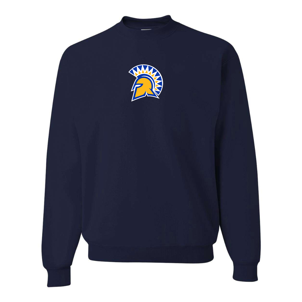 Men's San Jose State Spartans Logo JERZEES NuBlend Crewneck Sweatshirt