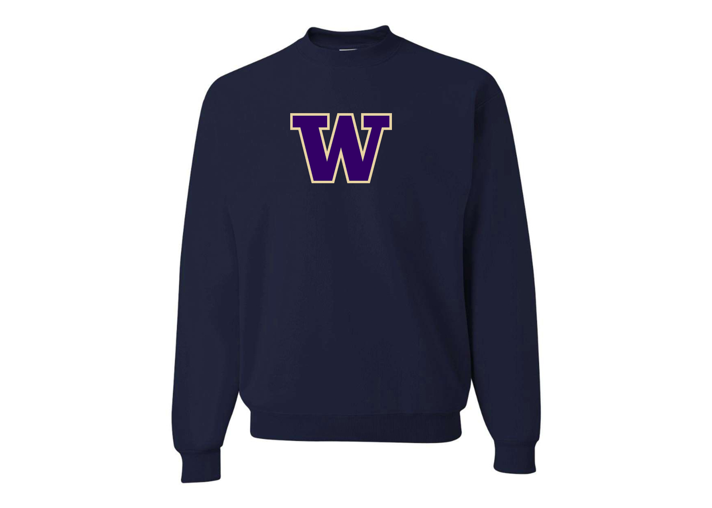 Men's Washington Huskies JERZEES NuBlend Crewneck Sweatshirt
