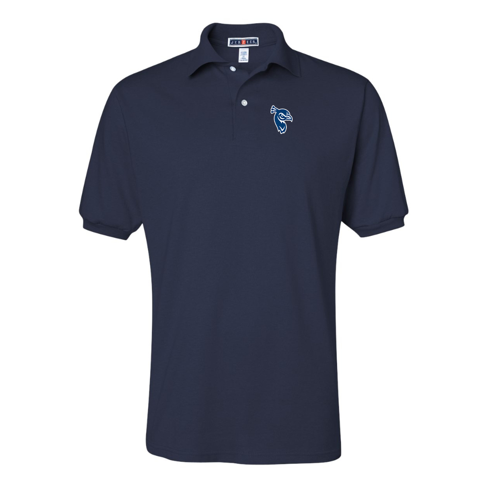Men's Saint Peters Peacocks Logo JERZEES  SpotShield polo