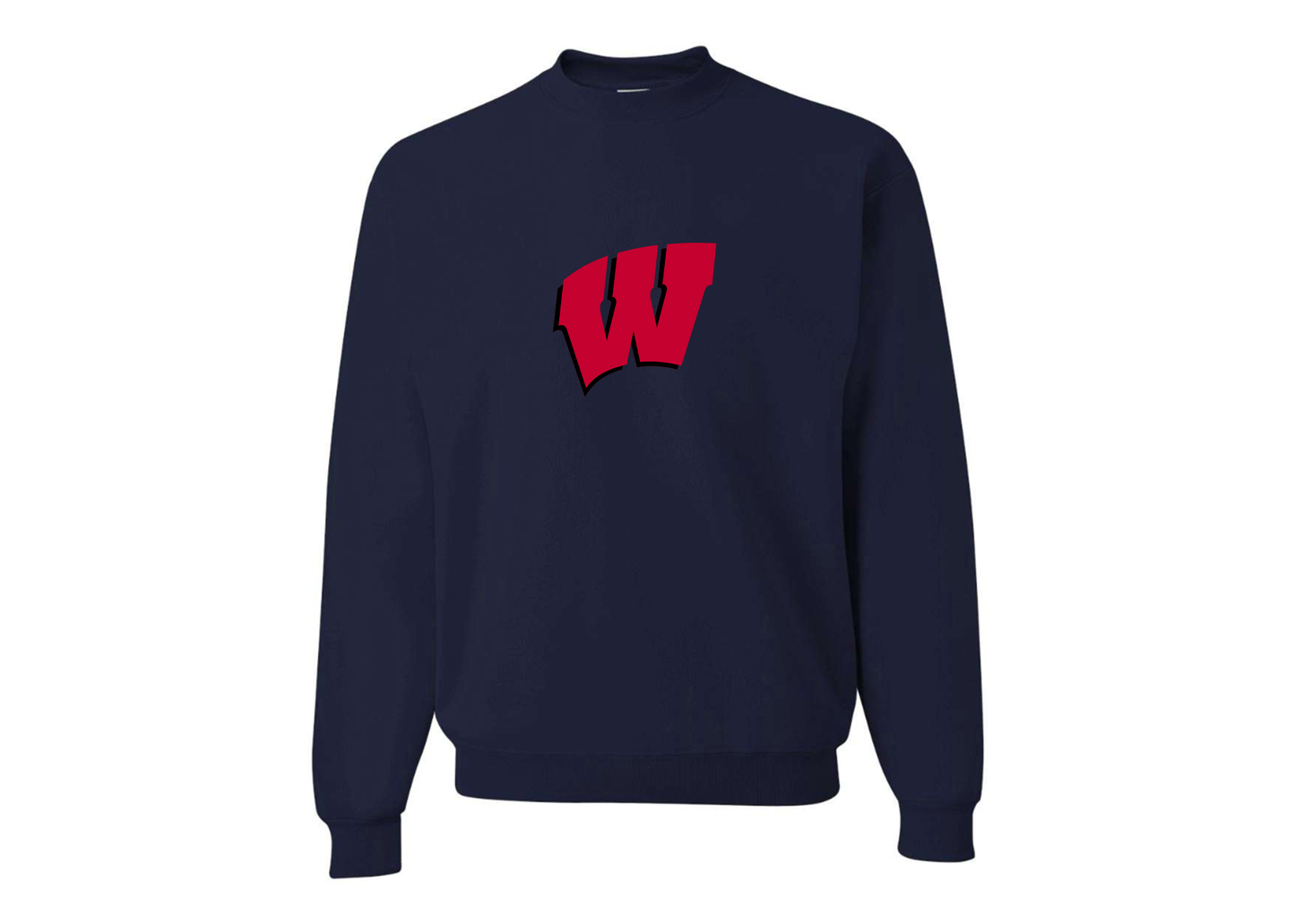 Men's Wisconsin Badgers JERZEES NuBlend Crewneck Sweatshirt