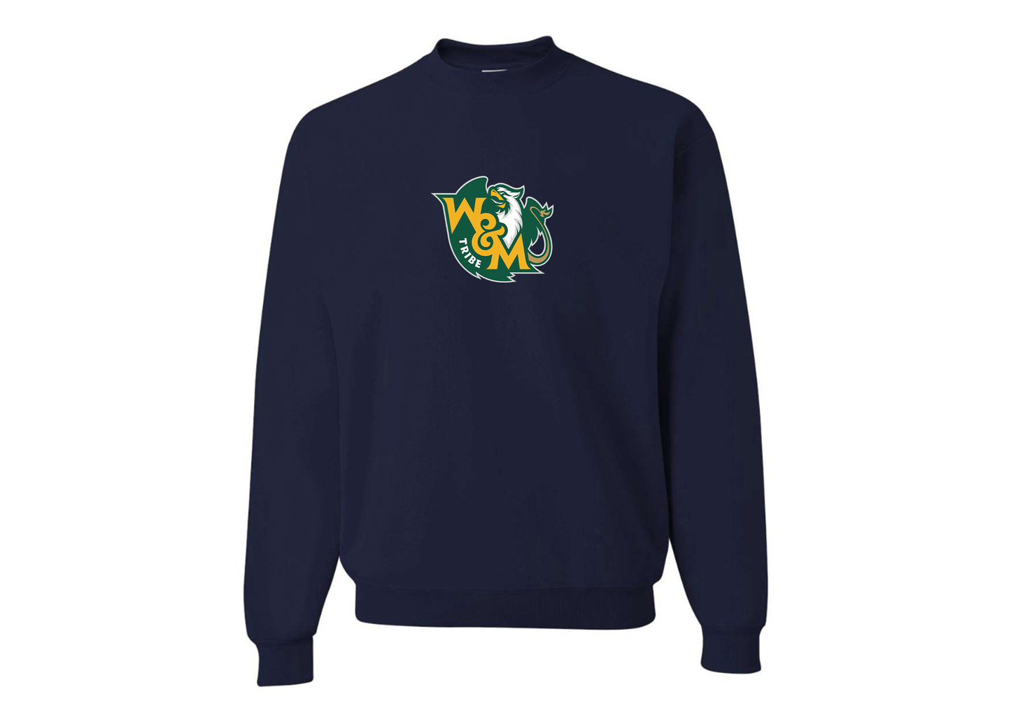 Men's William and Mary Tribe JERZEES NuBlend Crewneck Sweatshirt