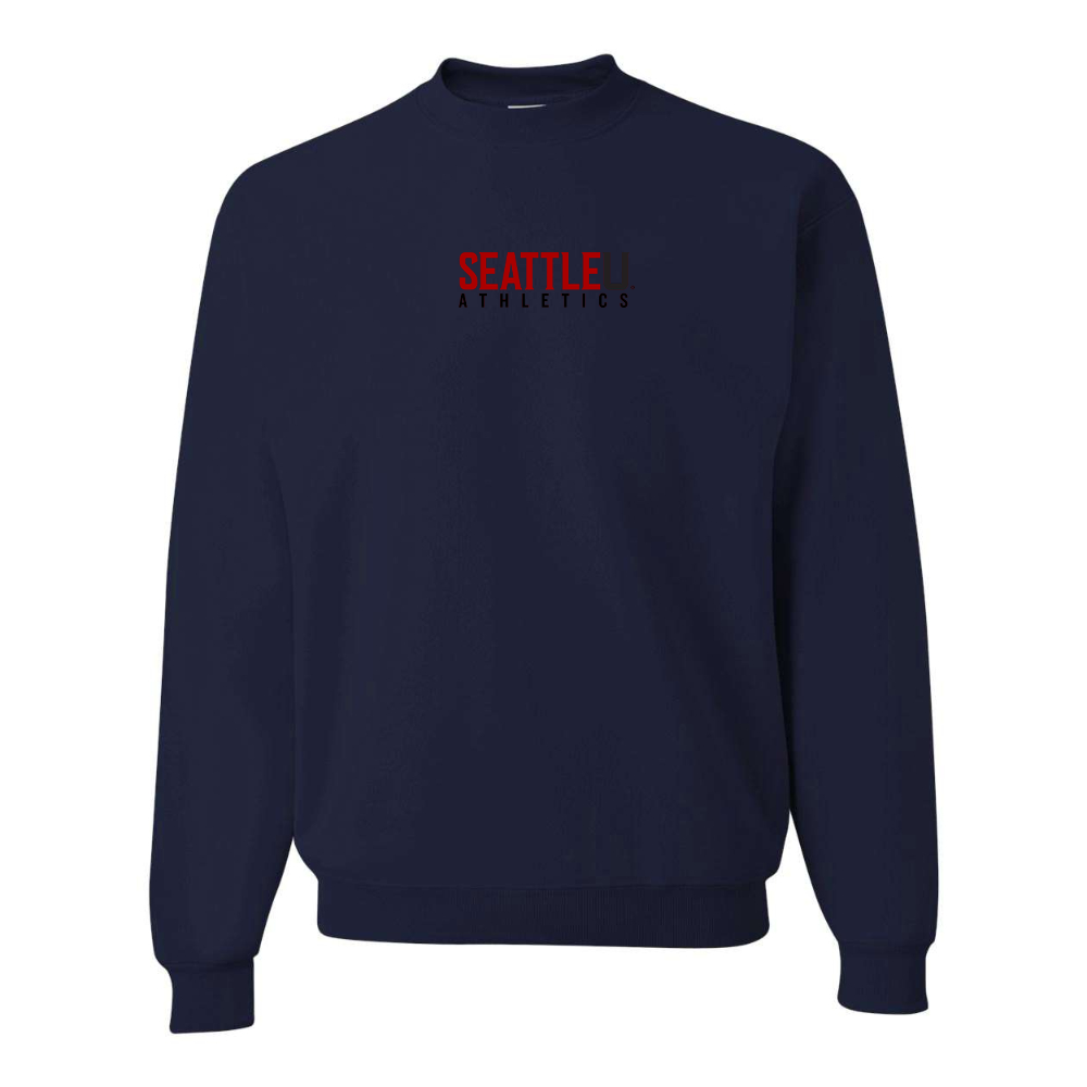Men's Seattle Redhawks Logo JERZEES NuBlend Crewneck Sweatshirt