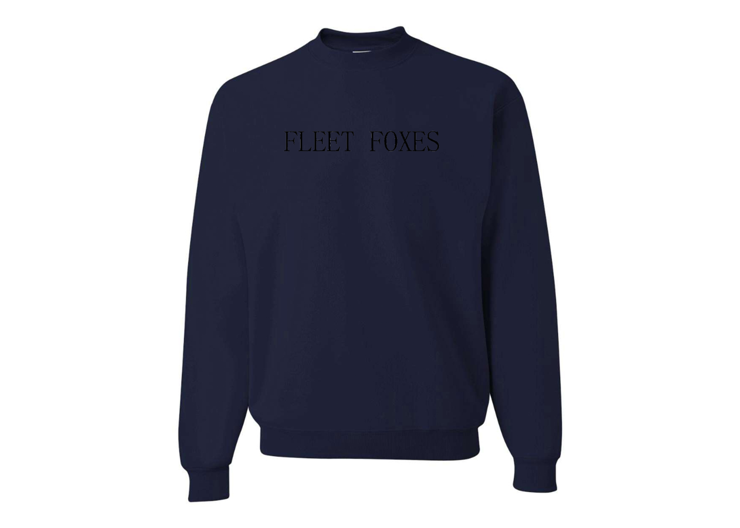 Men's Fleet Foxes Logo  JERZEES NuBlend Crewneck Sweatshirt