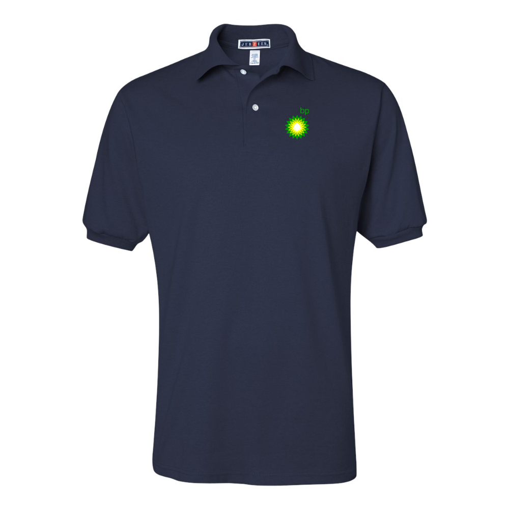 Men's BP Oil Logo JERZEES  SpotShield polo