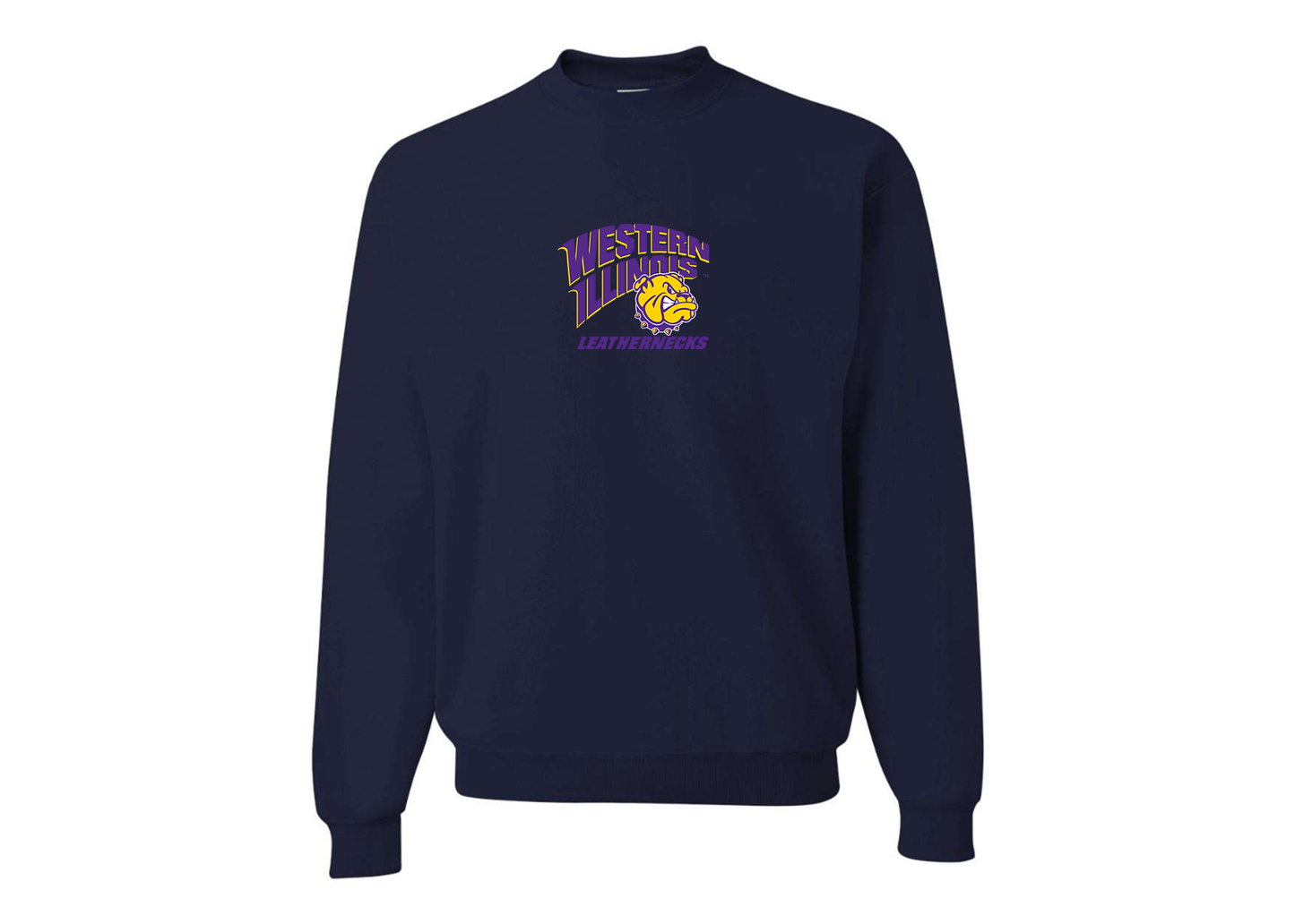 Men's Western Illinois Leathernecks JERZEES NuBlend Crewneck Sweatshirt