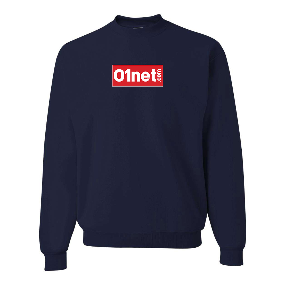 Men's 01net Logo JERZEES NuBlend Crewneck Sweatshirt