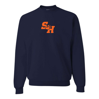 Men's Sam Houston State Bearkats Logo JERZEES NuBlend Crewneck Sweatshirt