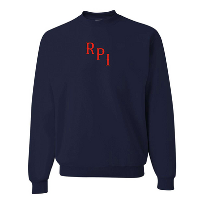 Men's RPI Engineers Logo JERZEES NuBlend Crewneck Sweatshirt
