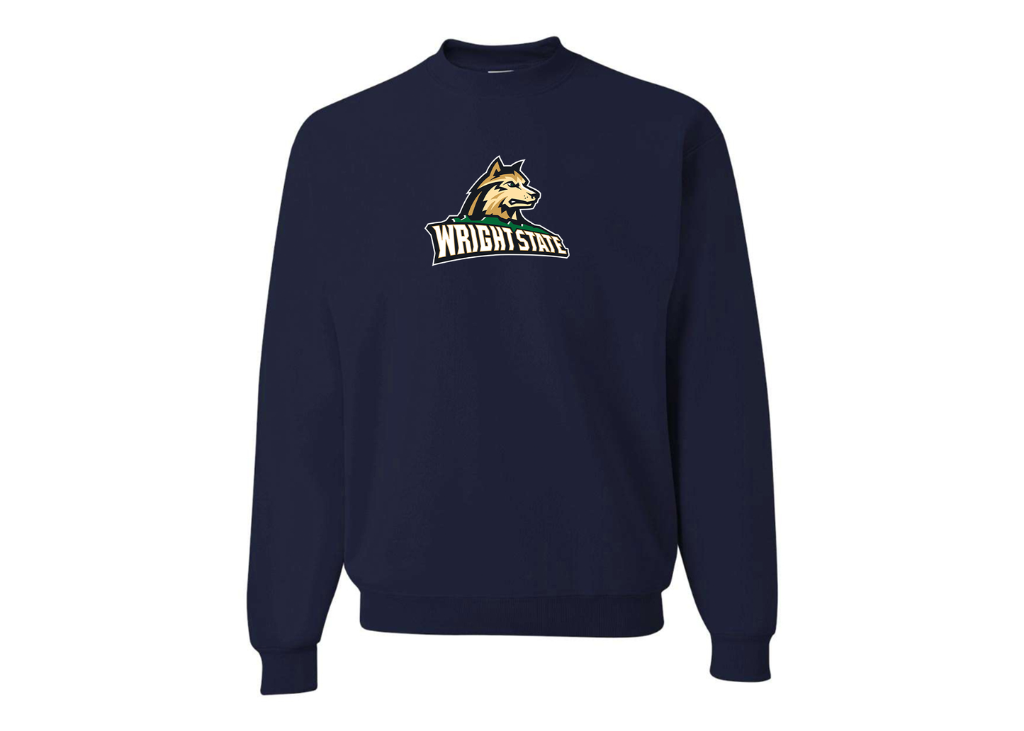 Men's Wright State Raiders JERZEES NuBlend Crewneck Sweatshirt