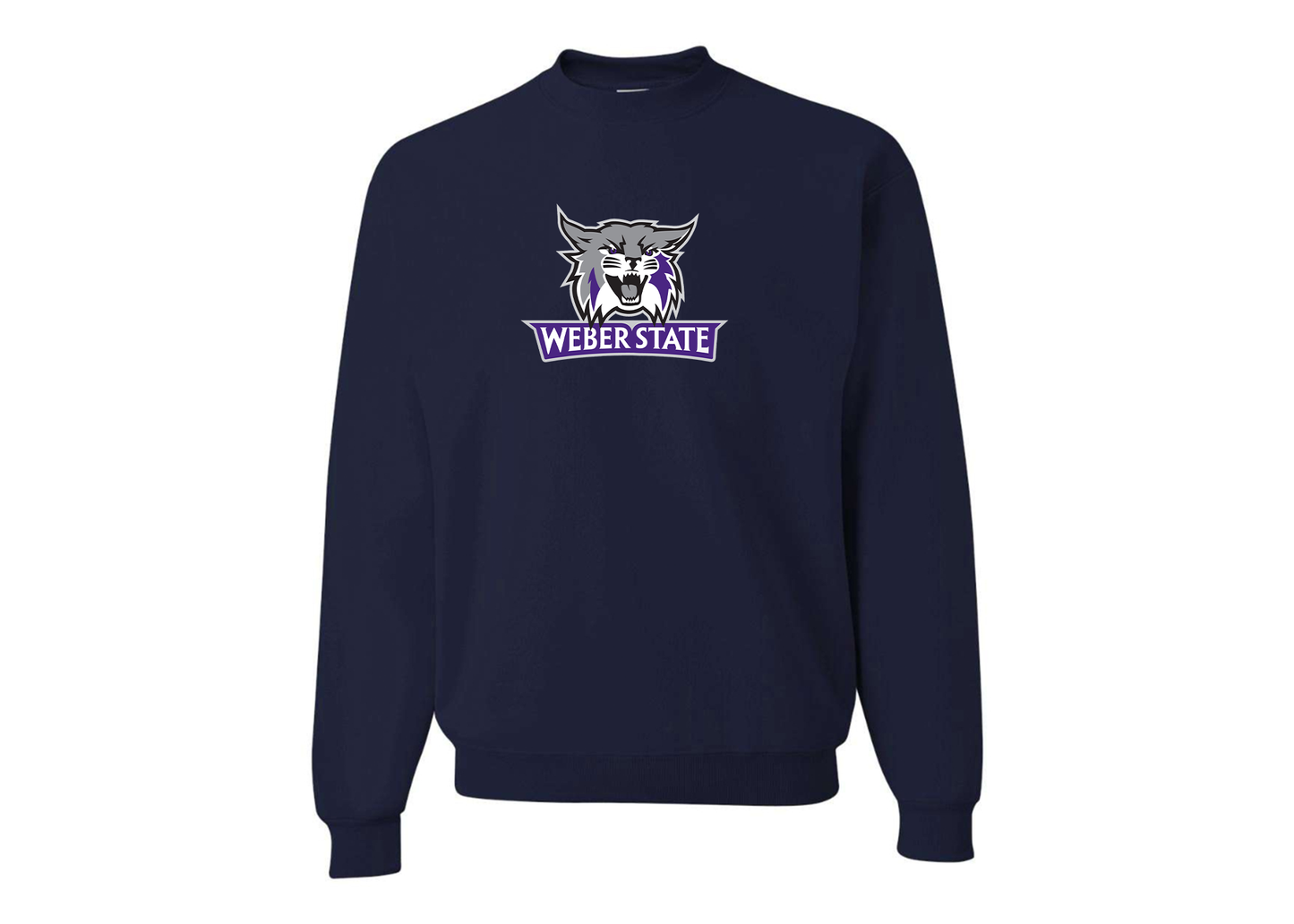 Men's Weber State Wildcats JERZEES NuBlend Crewneck Sweatshirt