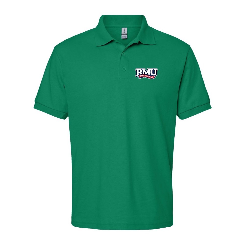 Men's Robert Morris Colonials Logo Gildan Dry Blend Jersey Polo