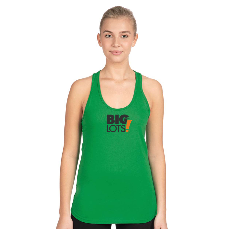 Women's Big Lots Logo Next Level Ideal Racerback Tank