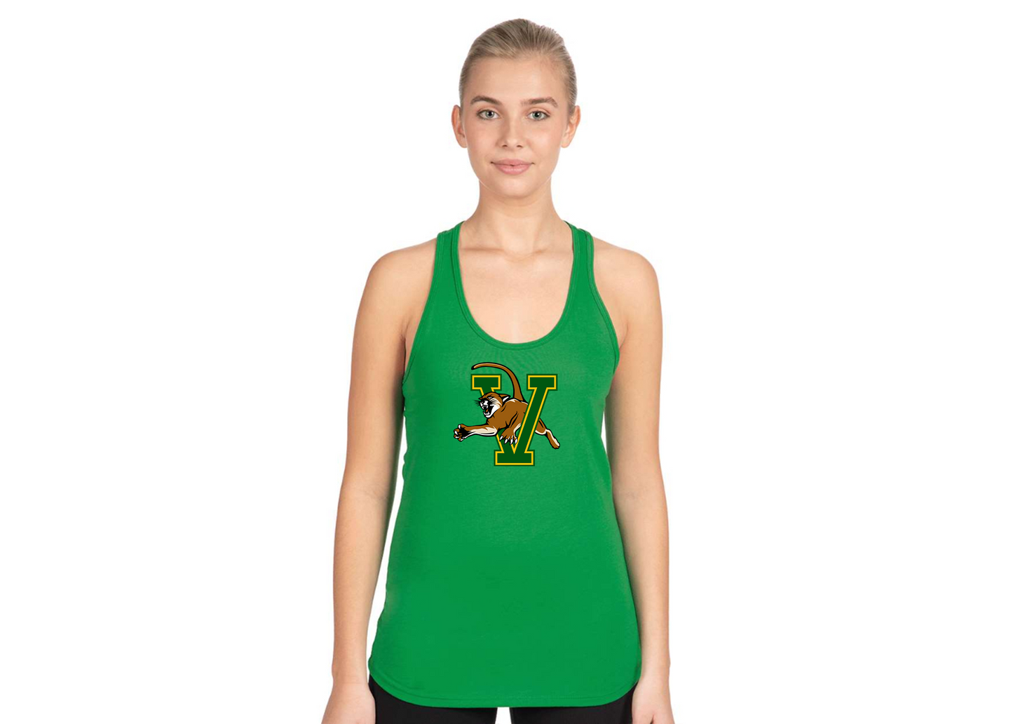 Women's Vermont Catamounts Next Level Ideal Racerback Tank