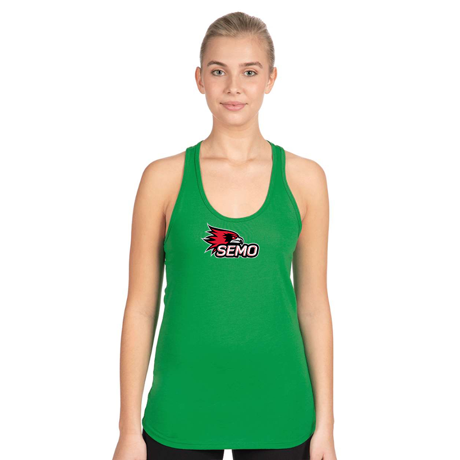 Women's SEMO Redhawks Logo Next Level Ideal Racerback Tank