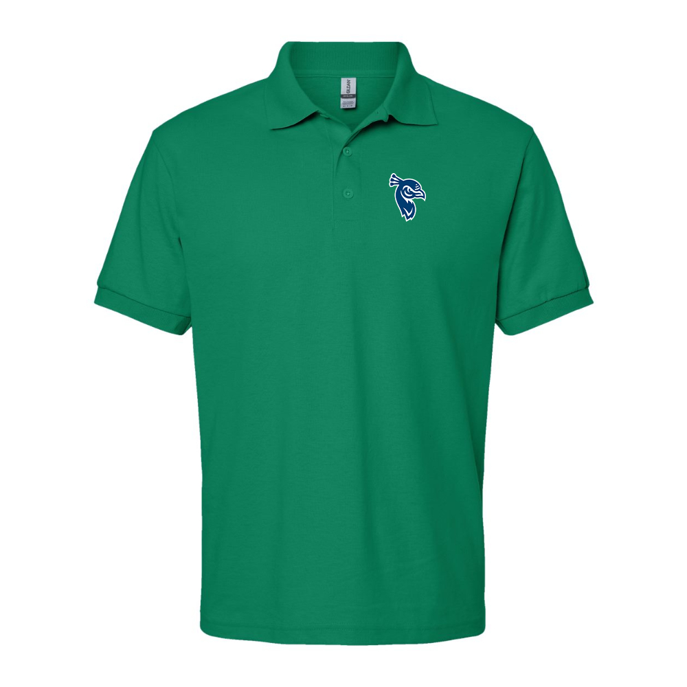Men's Saint Peters Peacocks Logo Gildan Dry Blend Jersey Polo