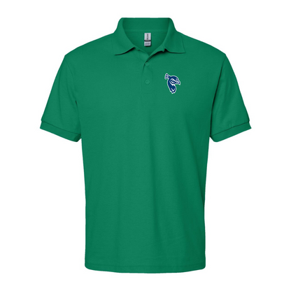 Men's Saint Peters Peacocks Logo Gildan Dry Blend Jersey Polo