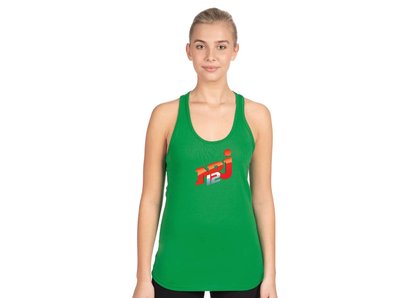 Women's NRJ 12 Logo Next Level Ideal Racerback Tank