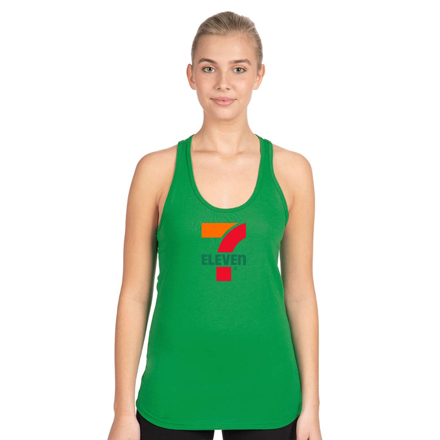 Women's 7 Eleven Logo Next Level Ideal Racerback Tank