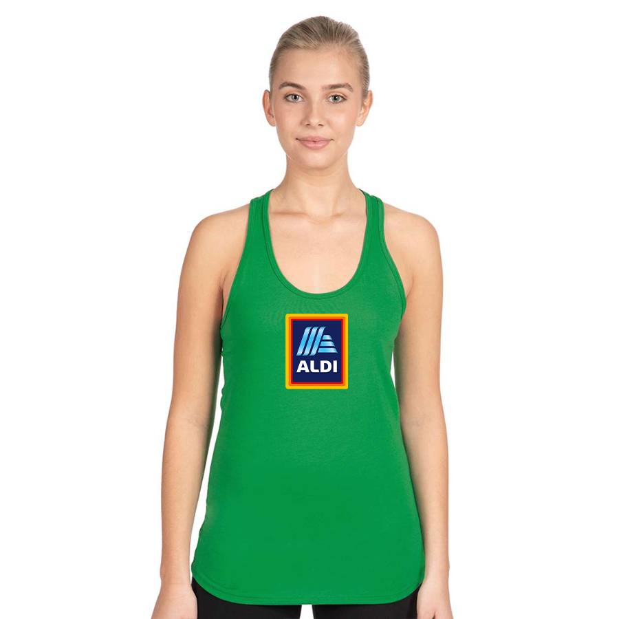 Women's Aldi Logo Next Level Ideal Racerback Tank