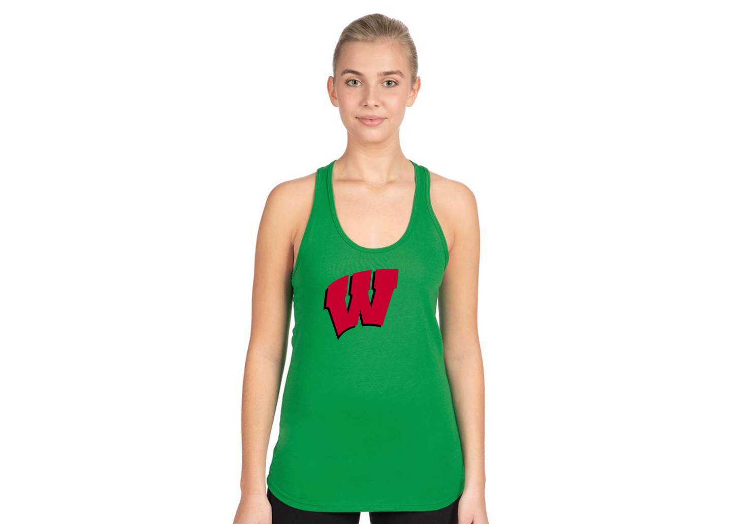 Women's Wisconsin Badgers Next Level Ideal Racerback Tank