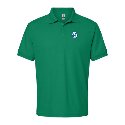 Men's San Diego Toreros Logo Gildan Dry Blend Jersey Polo