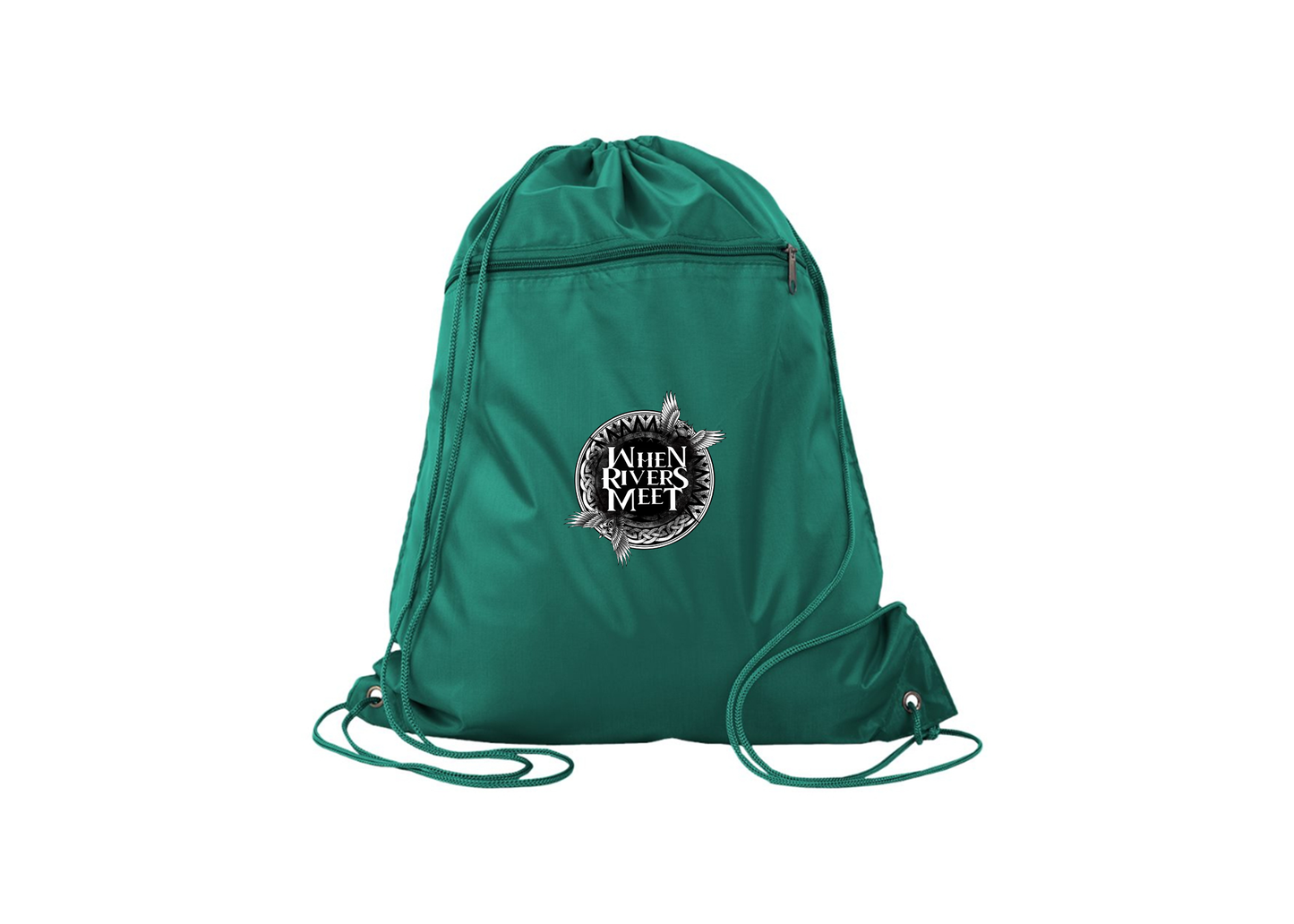When Rivers Meet Q-Tees - Polyester Cinchpack