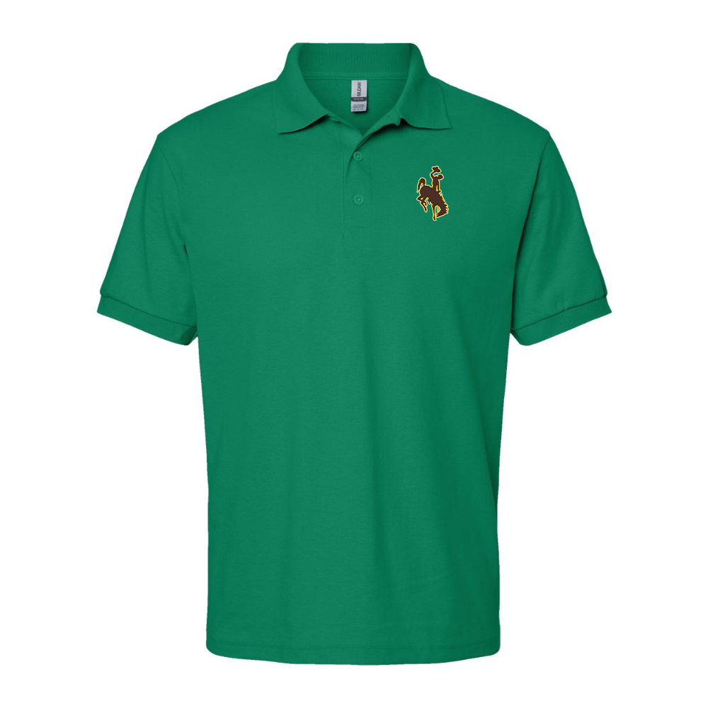 Men's Wyoming Cowboys Gildan Dry Blend Jersey Polo