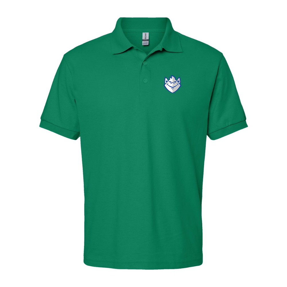 Men's Saint Louis Billikens Logo Gildan Dry Blend Jersey Polo