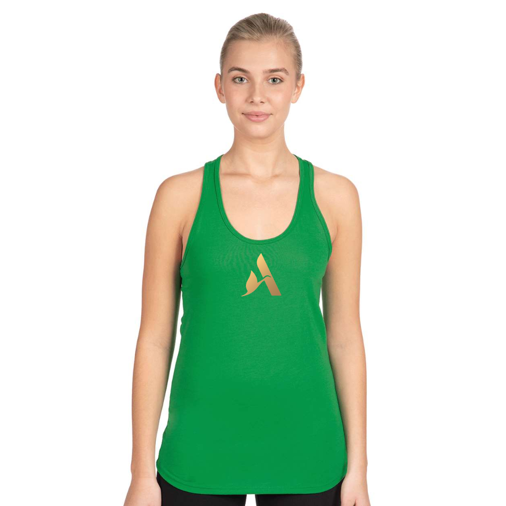Women's Accor Golden Logo Next Level Ideal Racerback Tank