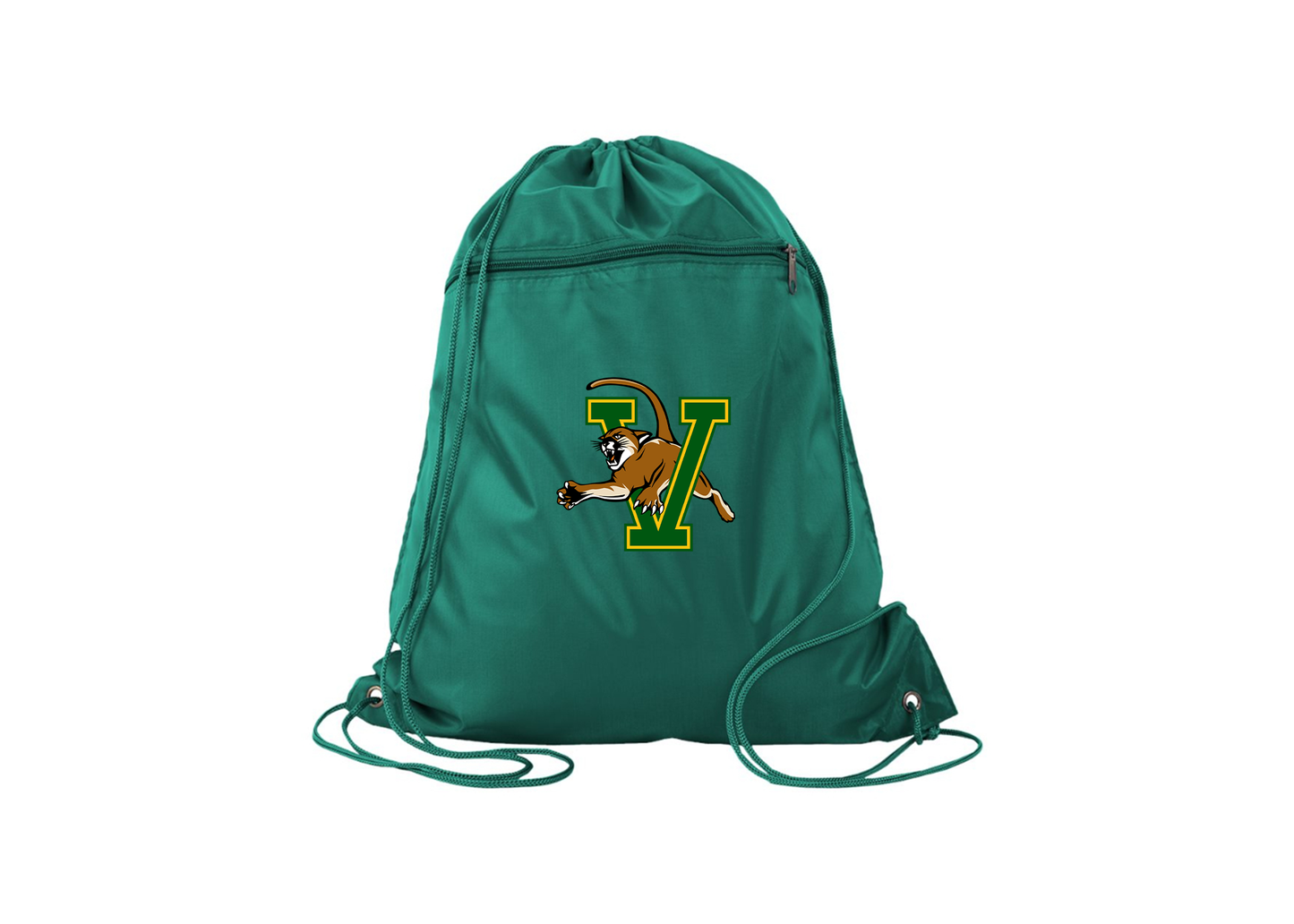 Vermont Catamounts Q-Tees - Polyester Cinchpack