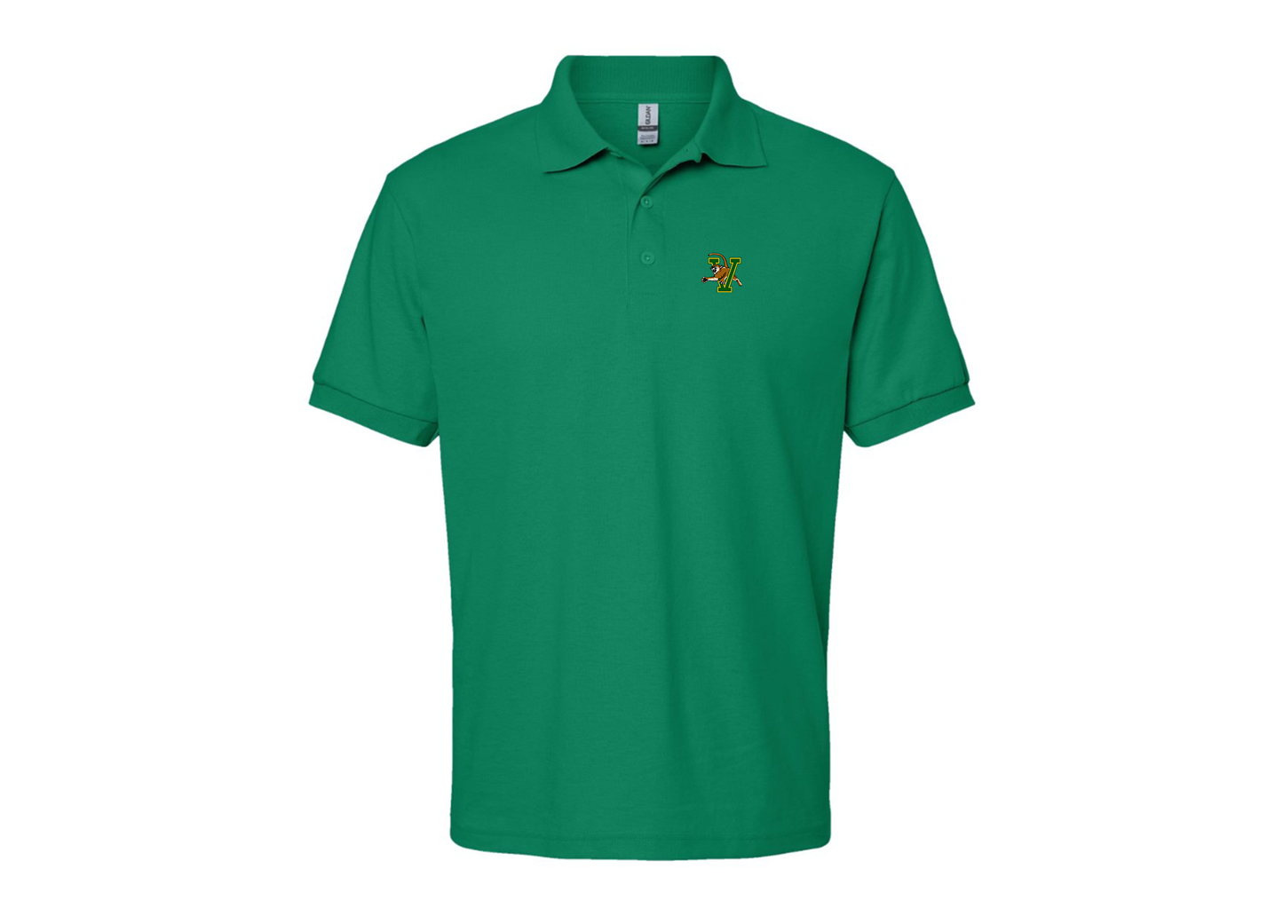 Men's Vermont Catamounts Gildan Dry Blend Jersey Polo