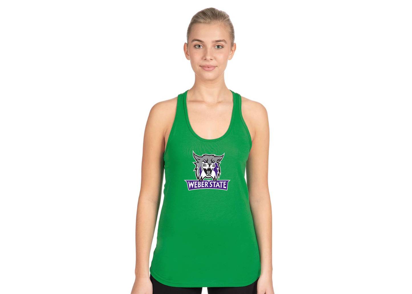 Women's Weber State Wildcats Next Level Ideal Racerback Tank