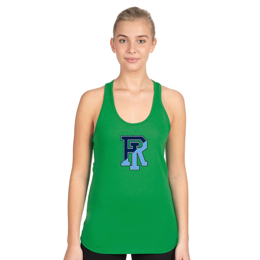 Women's Rhode Island Rams Logo Next Level Ideal Racerback Tank