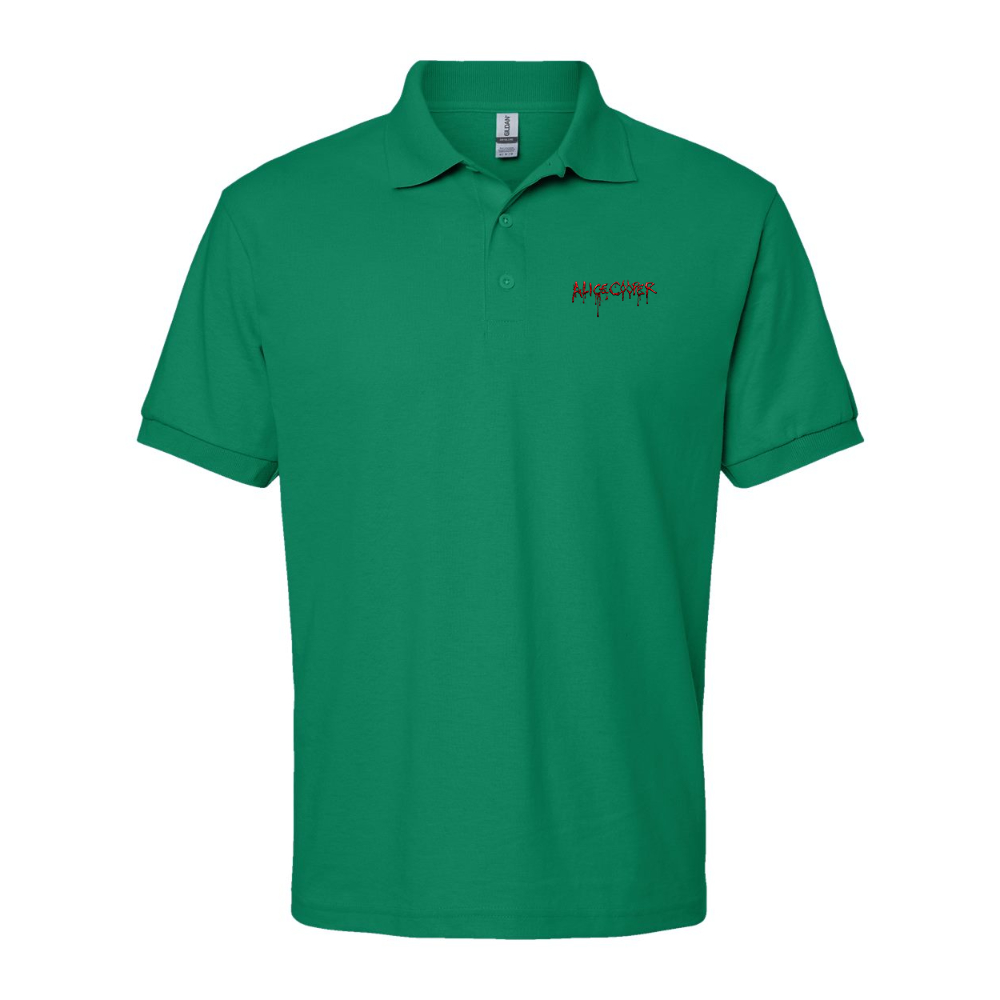 Men's Alice Cooper Logo Gildan Dry Blend Jersey Polo