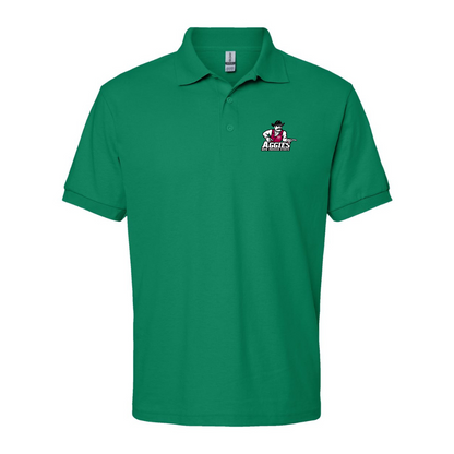 Men's Aggies New Mexico State Logo Gildan Dry Blend Jersey Polo