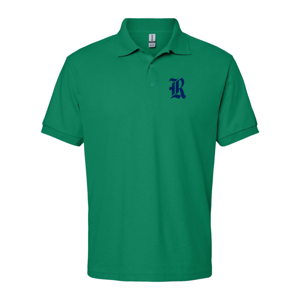 Men's Rice Owls Logo Gildan Dry Blend Jersey Polo