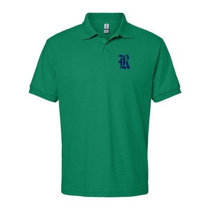Men's Rice Owls Logo Gildan Dry Blend Jersey Polo