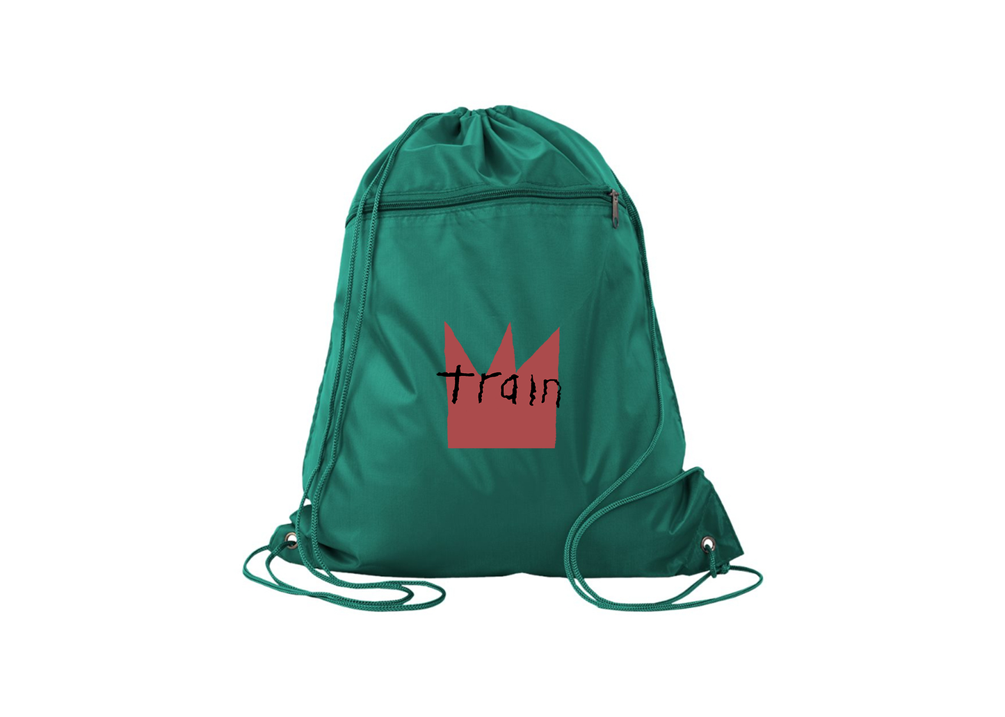 Train Q-Tees - Polyester Cinchpack