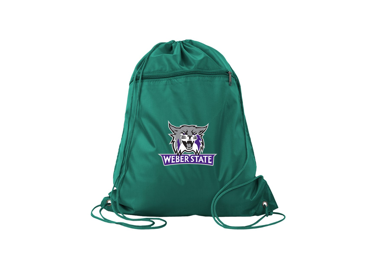 Weber State Wildcats Q-Tees - Polyester Cinchpack