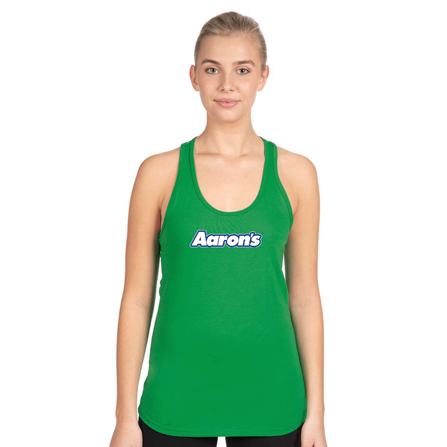Women's Aaron_s Logo Next Level Ideal Racerback Tank